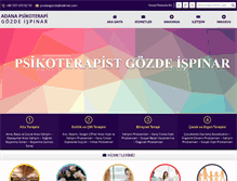 Tablet Screenshot of adanapsikoterapi.com